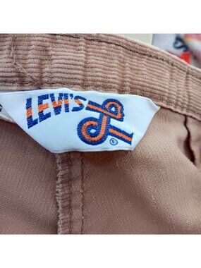 Levis True Vintage Corduroy Bellbottom 7 25x31 1970's Flare Jeans/Pants Beige